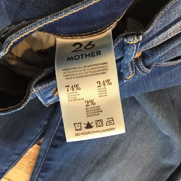 MOTHER Denim Size 26 The Cruiser Flare Jeans in Devil in a Blue Suit Wash - Picture 5 of 6